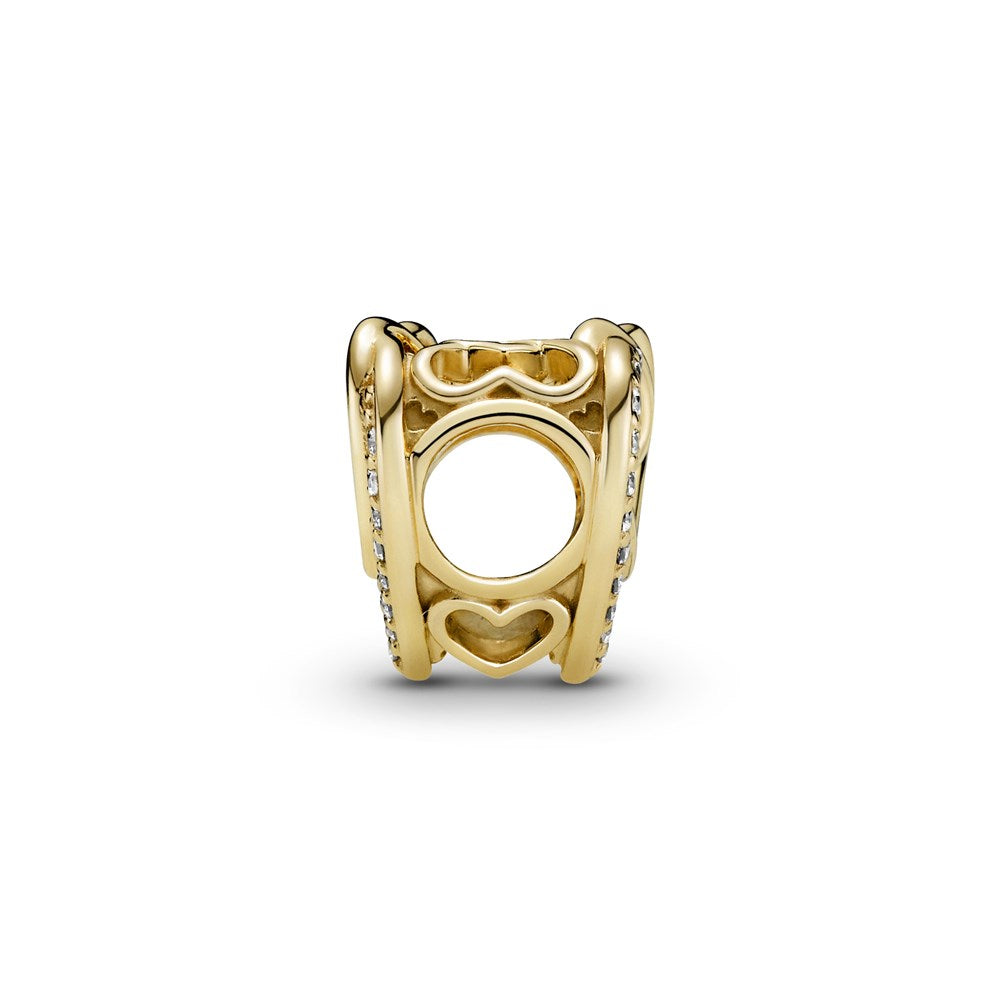 Pandora Gold Freehand Heart Charm