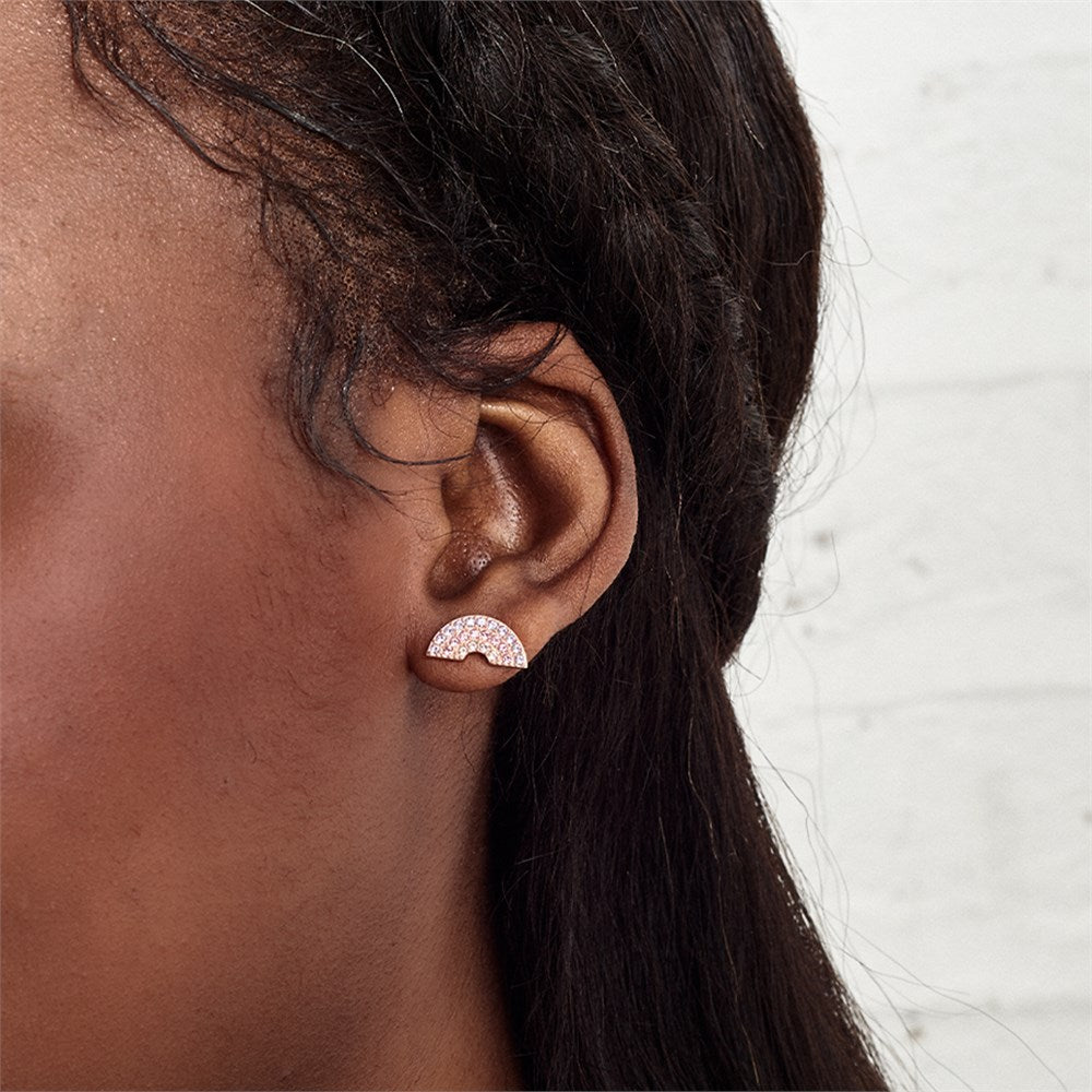 Olivia Burton Rose Gold Rainbow Earrings
