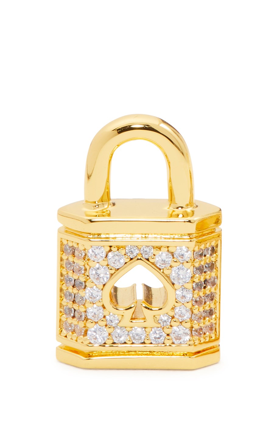 Kate Spade New York Gold Crystal Padlock Earrings