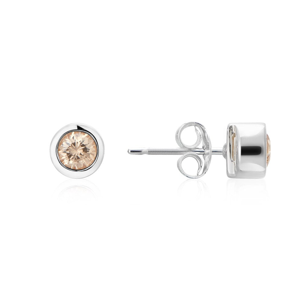 Argento November Birthstone Crystal Earrings