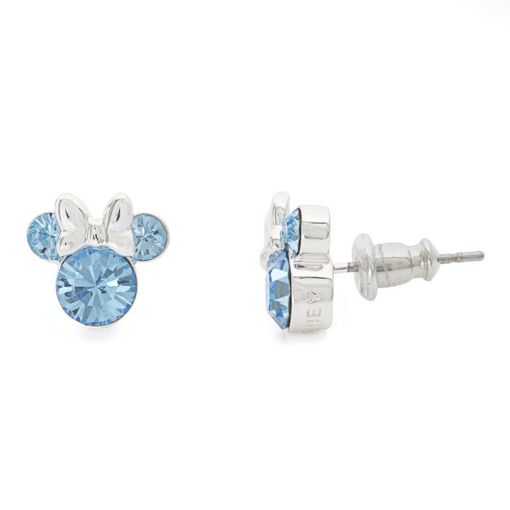 Disney Minnie Mouse March Birthstone Earrings