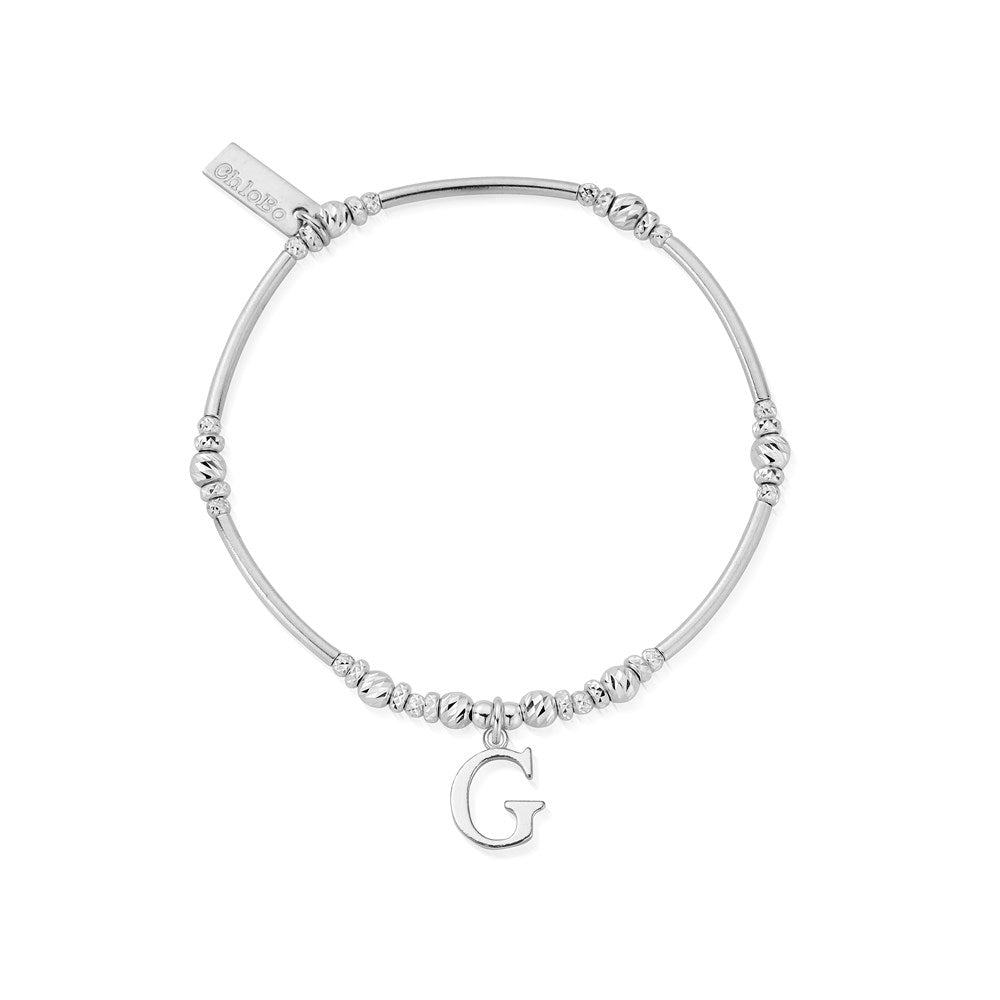 ChloBo Silver Iconic G Initial Bracelet