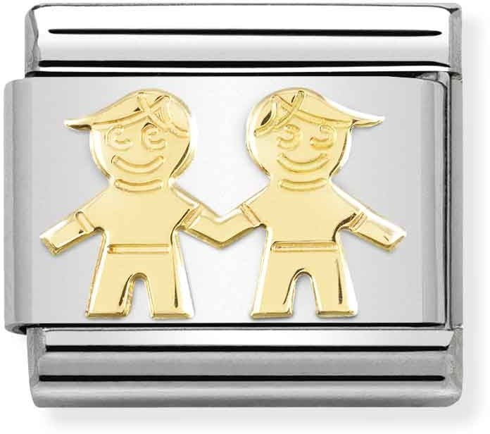 Nomination Gold Brothers Charm