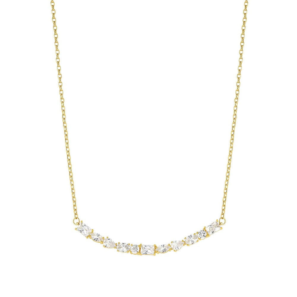 Nomination Colour Wave Gold Crystal Necklace