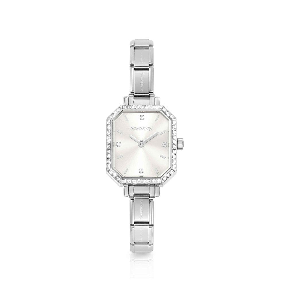 Nomination Paris Silver Crystal Watch