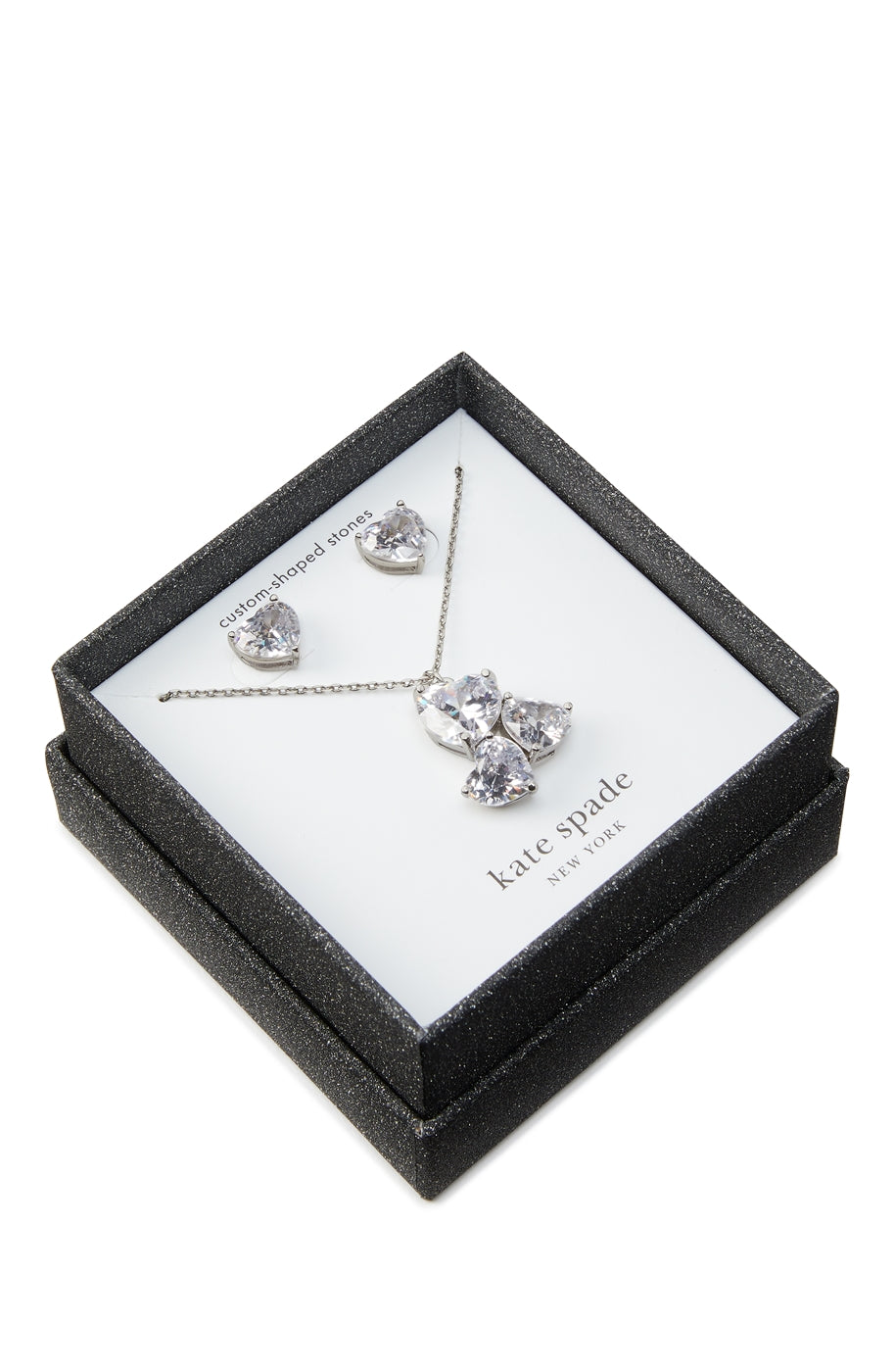 Kate Spade New York Silver Crystal Heart Gift Set