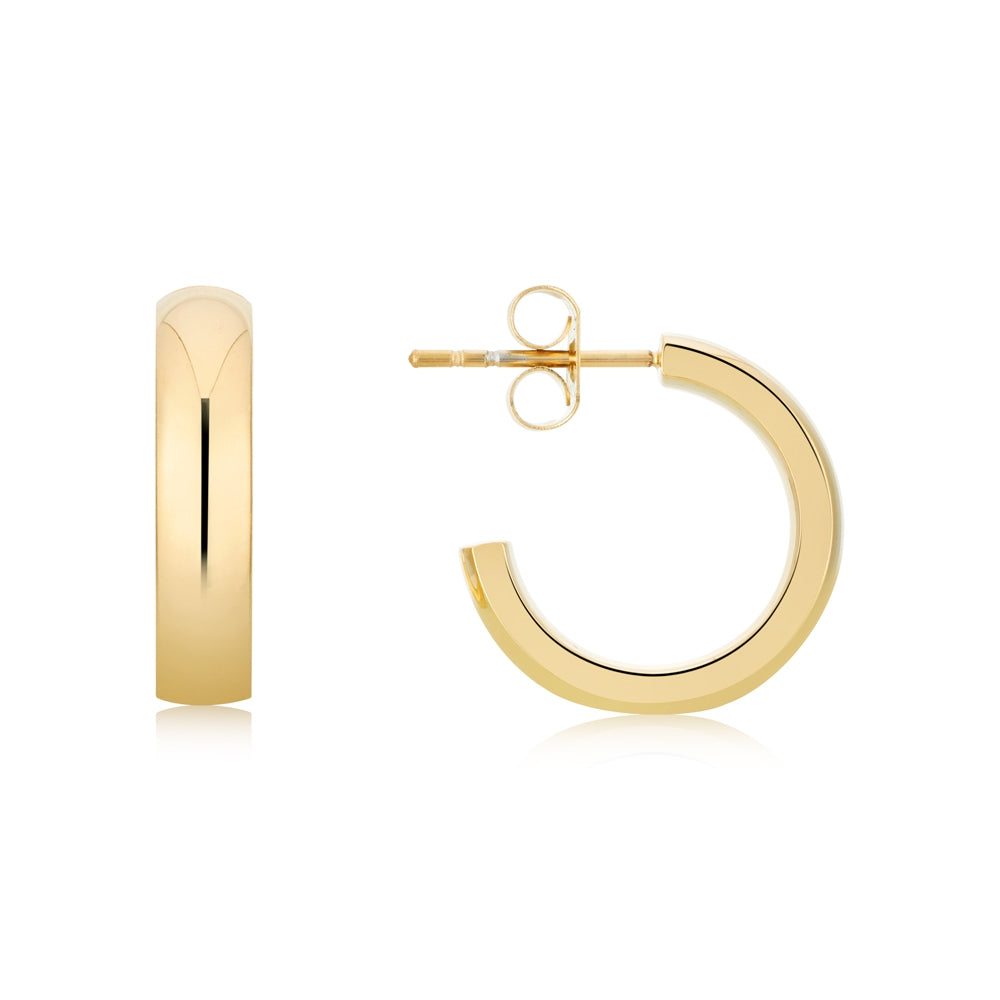 Over & Over Gold Simple Hoop Earrings