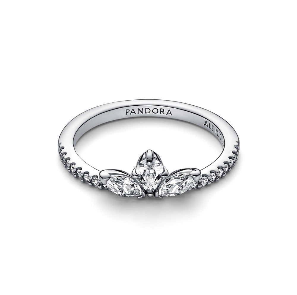 Pandora Silver Sparkling Flower Cluster Ring