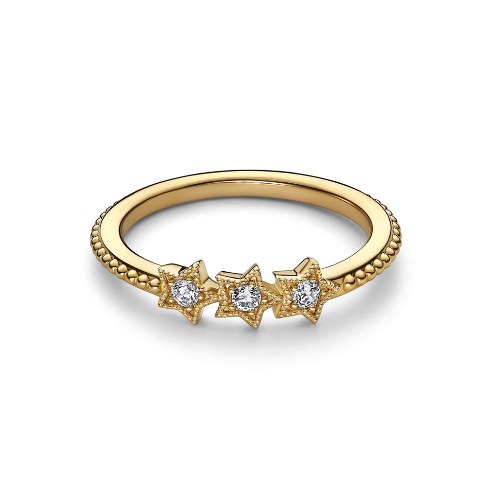 Pandora Gold Celestial Stars Ring