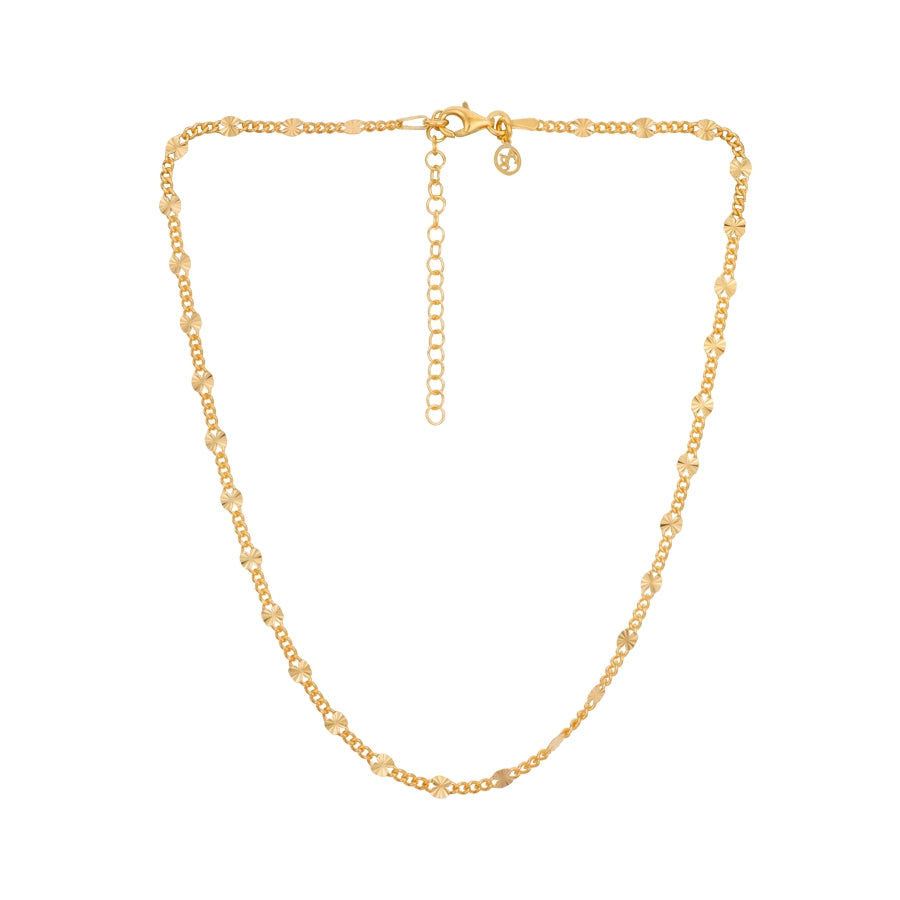 Argento Recycled Gold Sunburst Chain Necklace