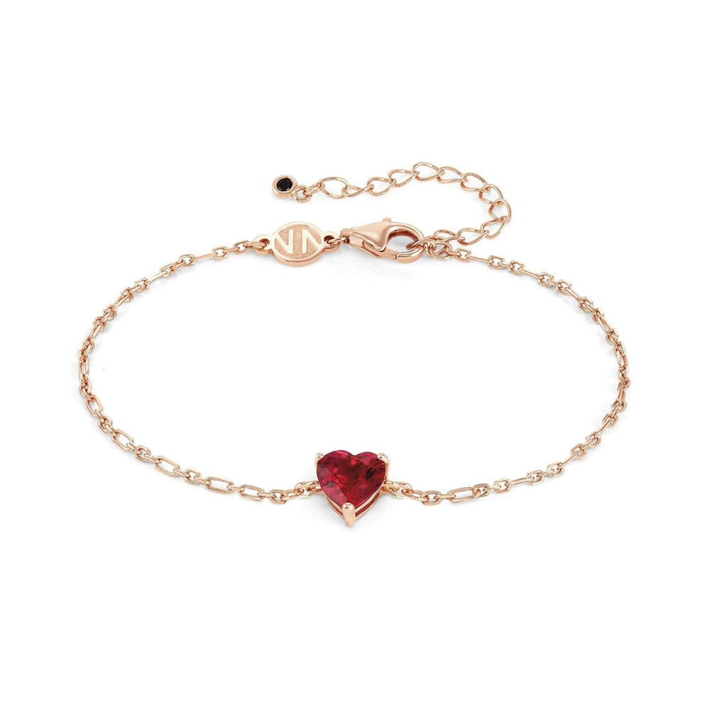 Nomination Sweetrock Rose Gold + Red Heart Bracelet