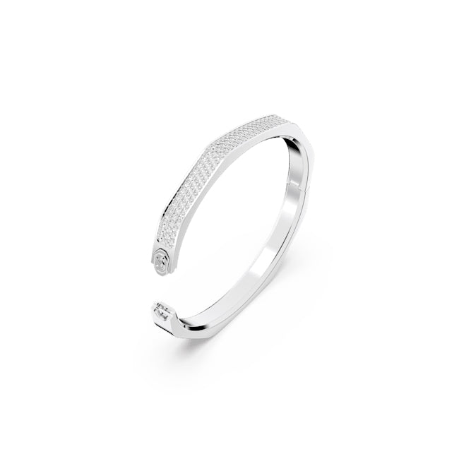 Swarovski Dextera Large Silver Octagon Bangle