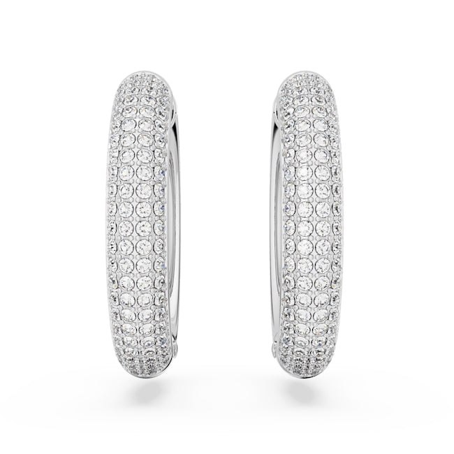 Swarovski Dextera Silver Hoop Earrings