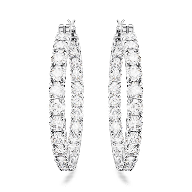 Swarovski Matrix Crystal Hoop Earrings