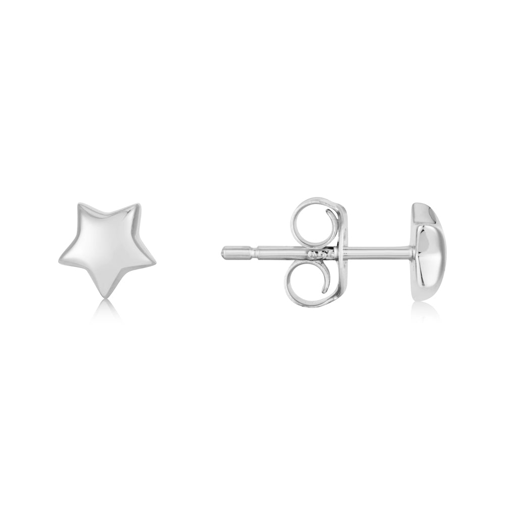 Argento Kids Silver Star Earrings