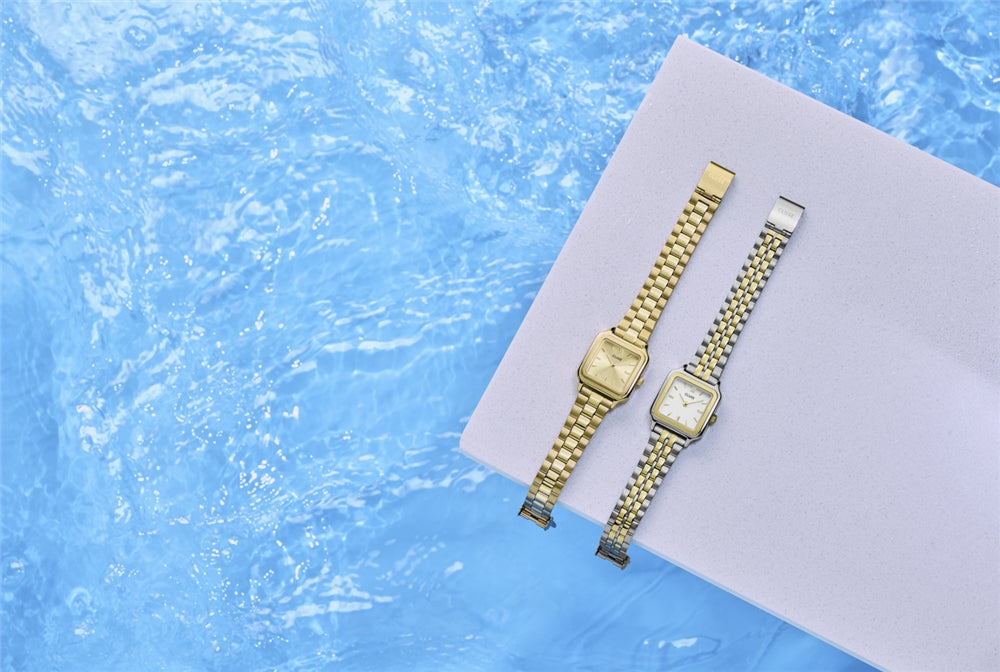 CLUSE Gold Gracieuse Petite Square Watch