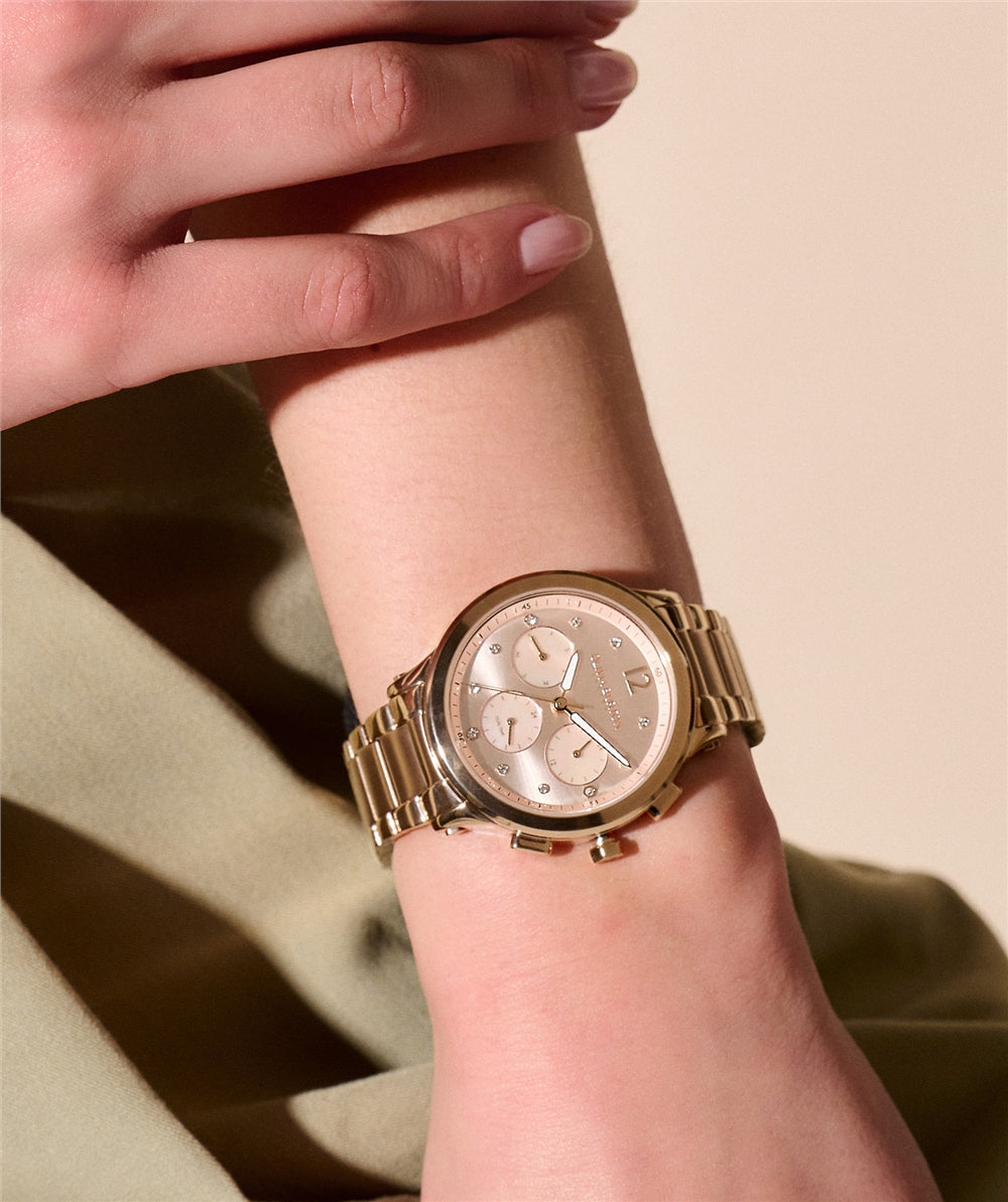 Olivia Burton Sports Luxe Rose Gold Bracelet Watch