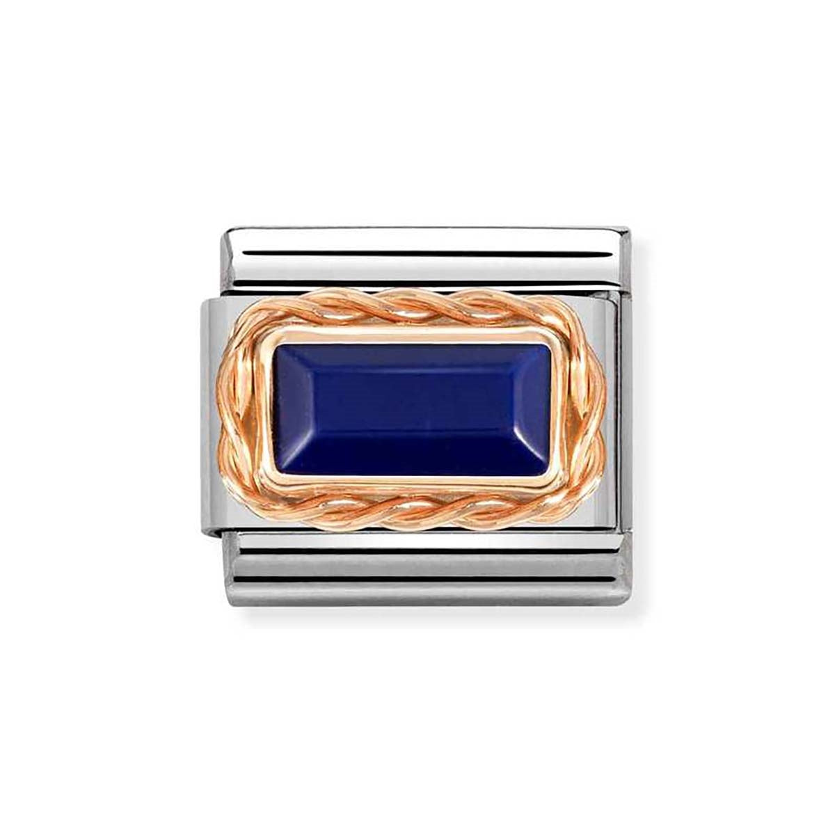 Nomination Blue Lapis Baguette Stone Charm