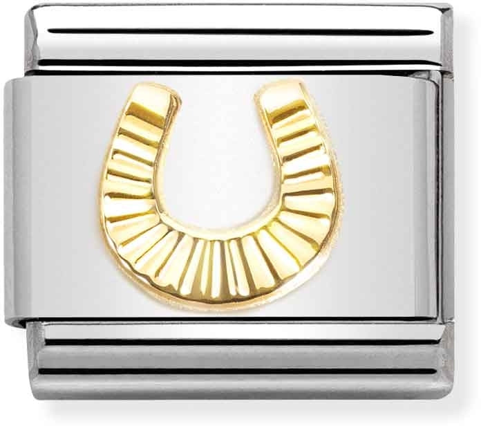 Nomination Gold Horseshoe Charm