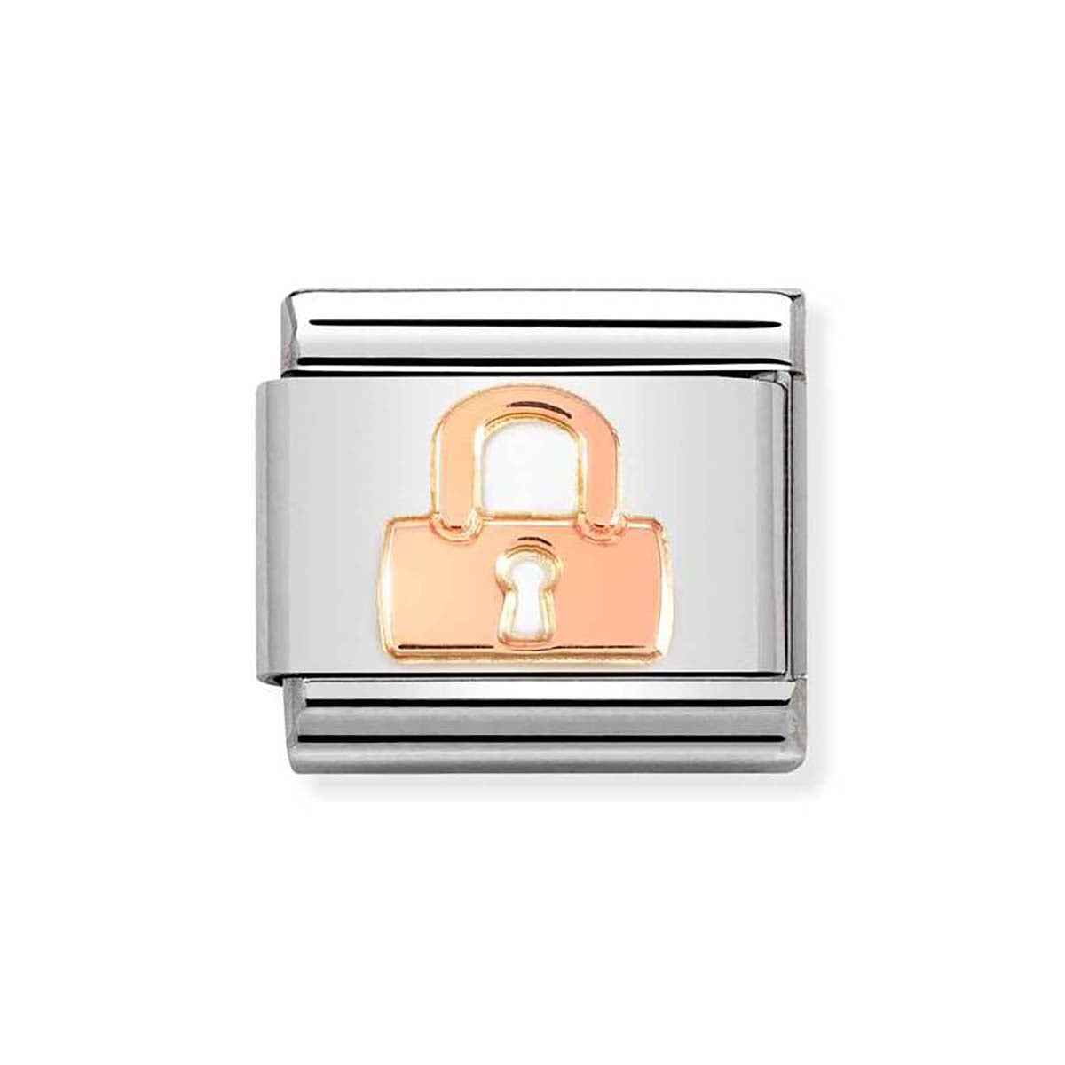 Nomination Rose Gold Padlock Charm