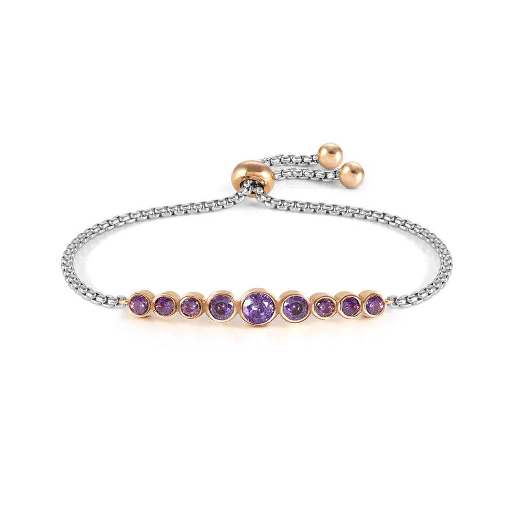 Nomination Milleluci Purple Crystal Bracelet