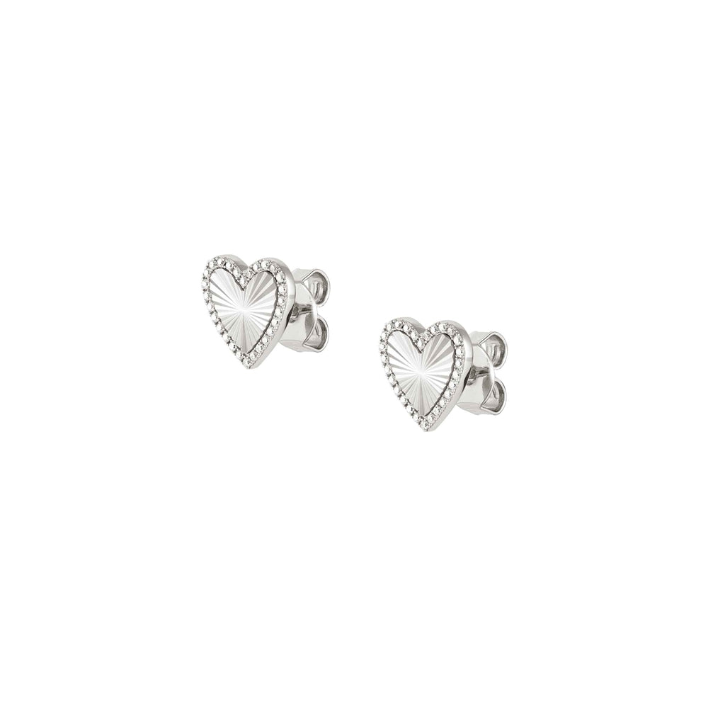 Nomination TrueJoy Silver Heart Earrings