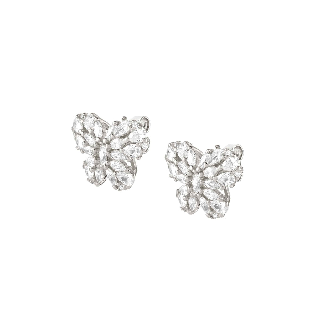 Nomination Ray Of Light Silver Butterfly Earrings