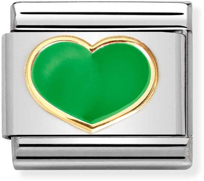 Nomination Green Heart Charm