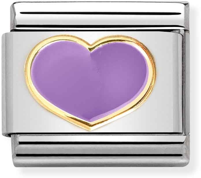 Nomination Lilac Heart Charm