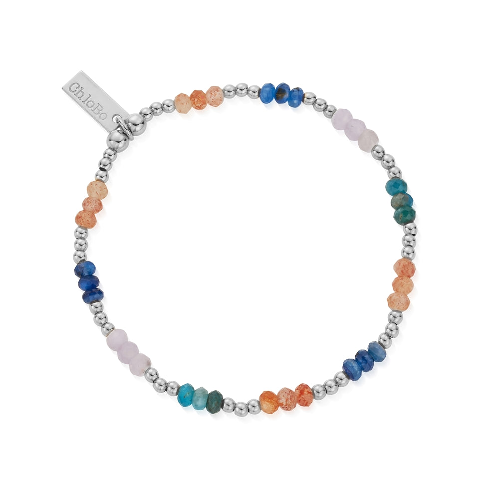 ChloBo Silver Soothing Spirit Colour Bracelet