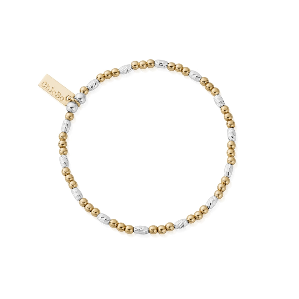 ChloBo Gold Plated Mix Dainty Sparkle Bracelet