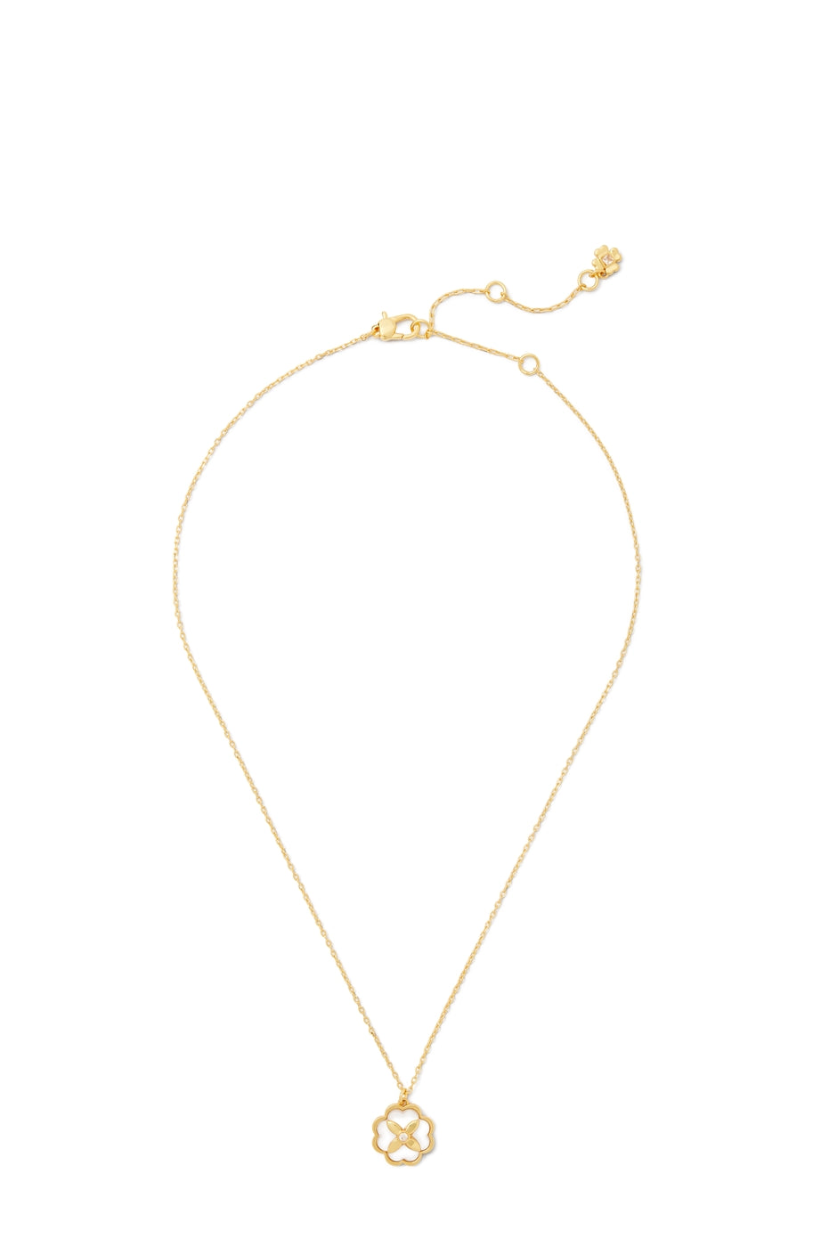 Kate Spade New York Gold Mother Of Pearl Flower Necklace
