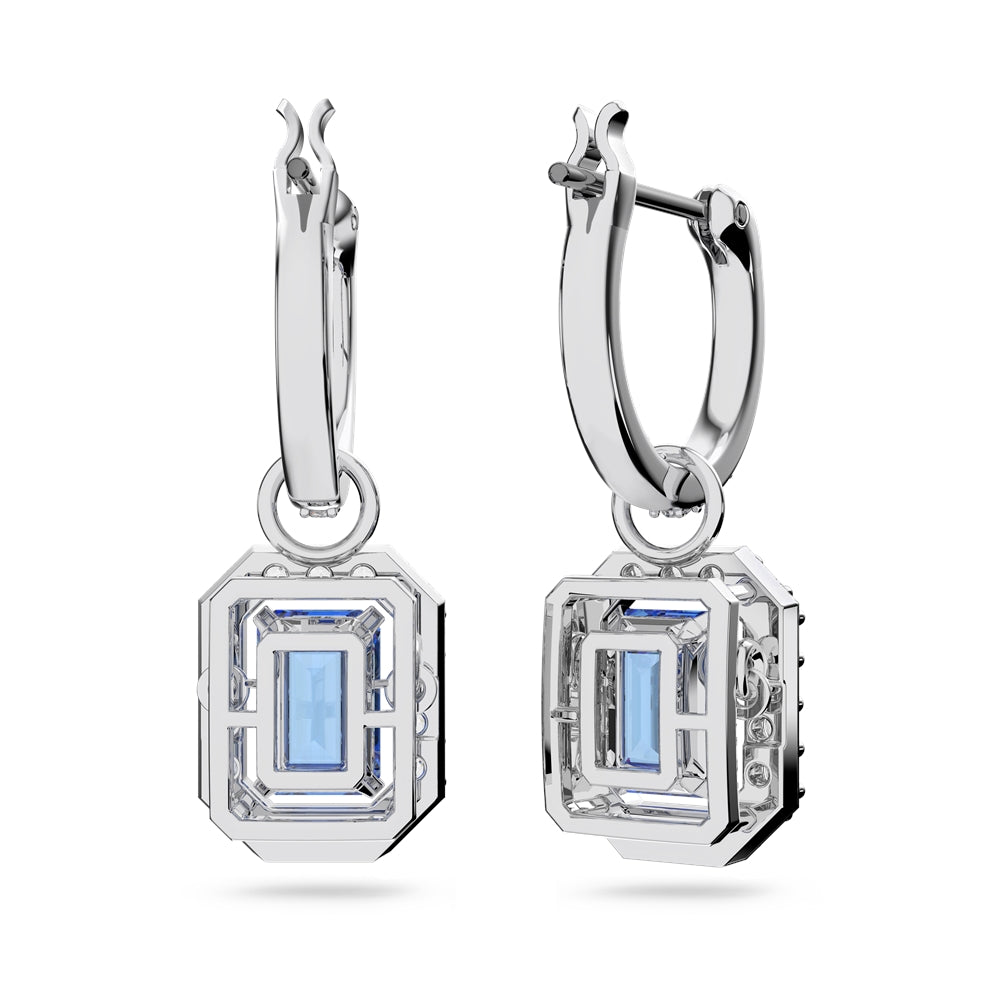 Swarovski Millenia Octagon Cut Blue Earrings