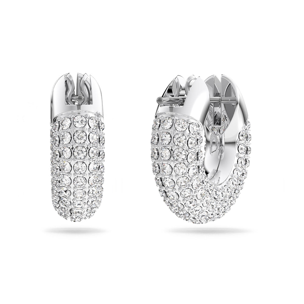 Swarovski Dextera White Cystal Hoop Earrings