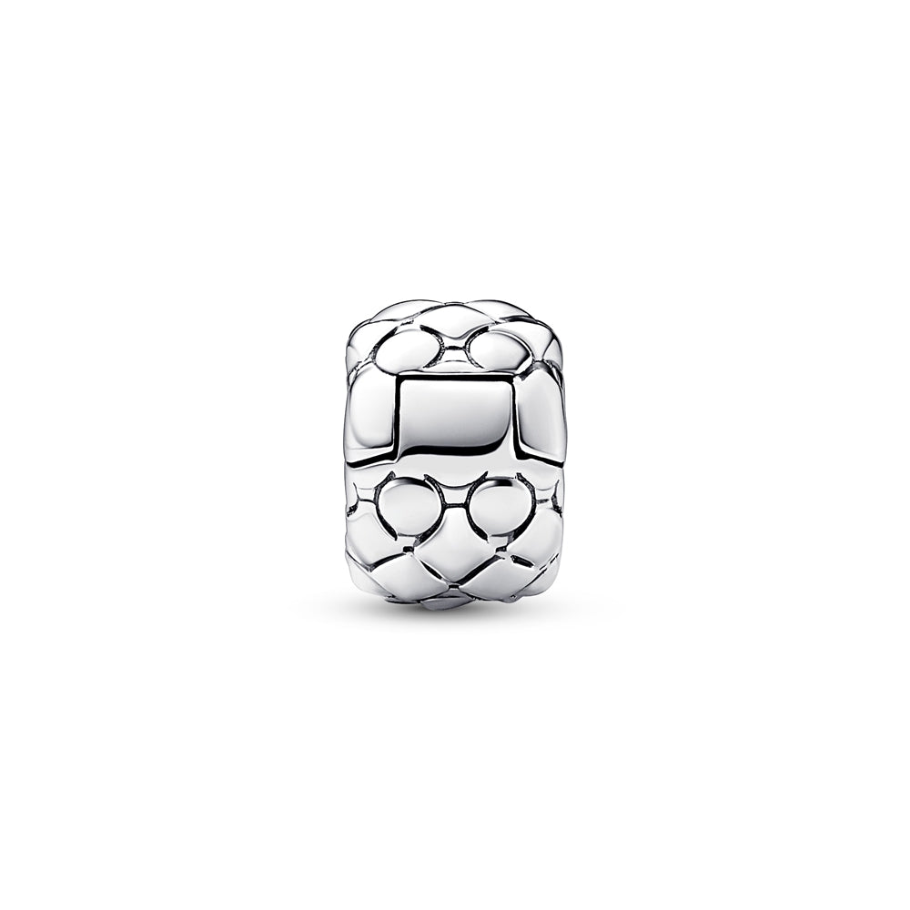 Pandora Silver Bold Studded Clip Charm