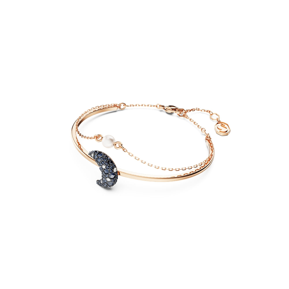 Swarovski Luna Rose-Gold Moon Bangle