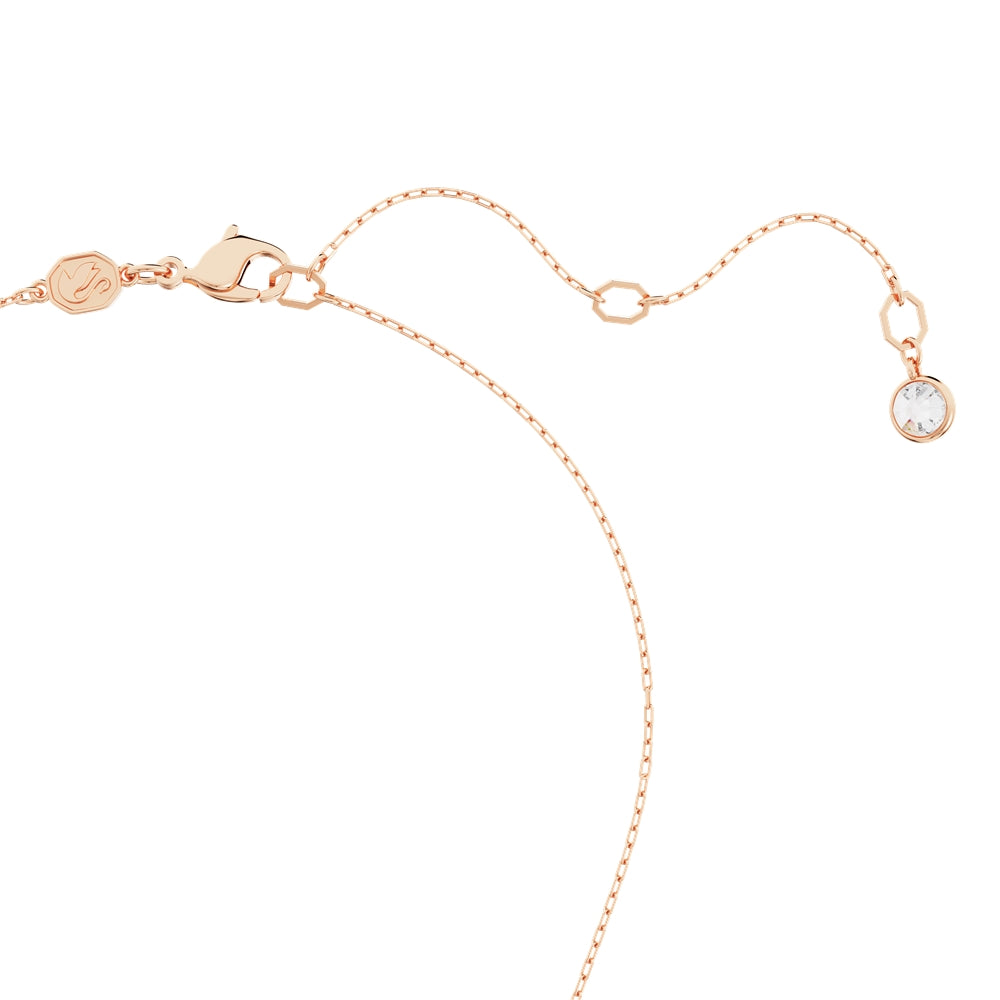 Swarovski Luna Rose-Gold Moon Pendant Necklace