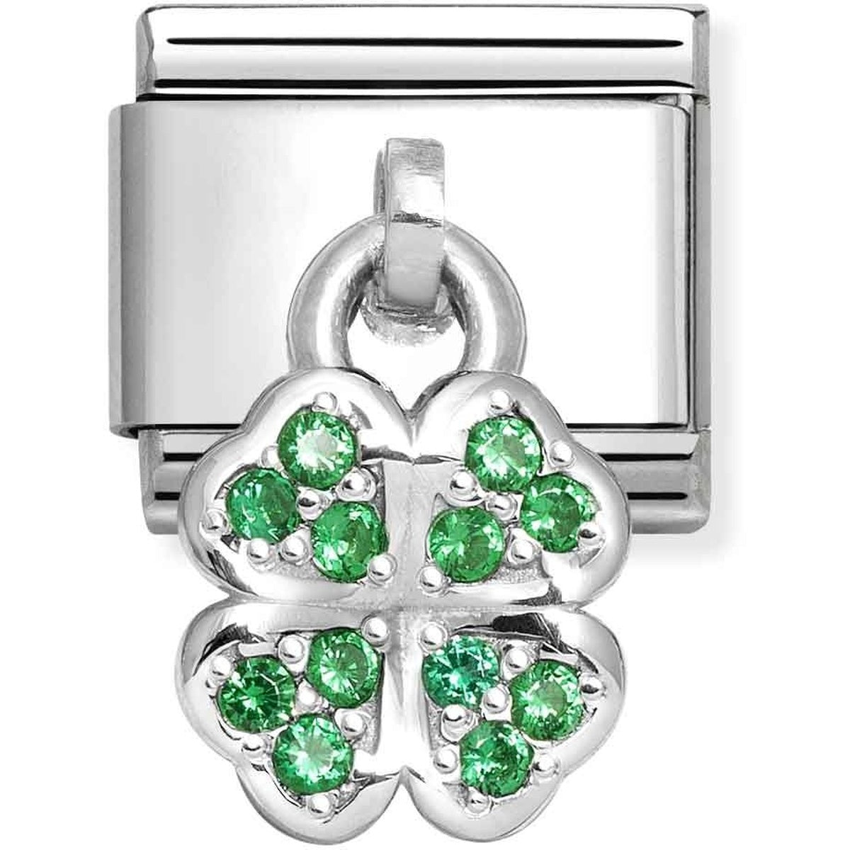 Nomination Green Four-Leaf Clover Charm