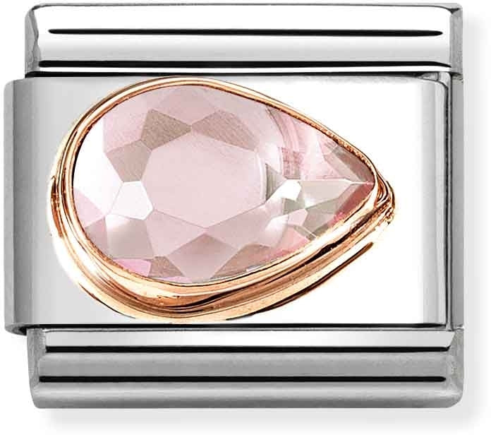 Nomination Right Teardrop Pink Charm