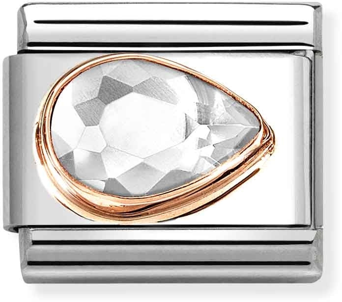 Nomination Right Teardrop White Charm