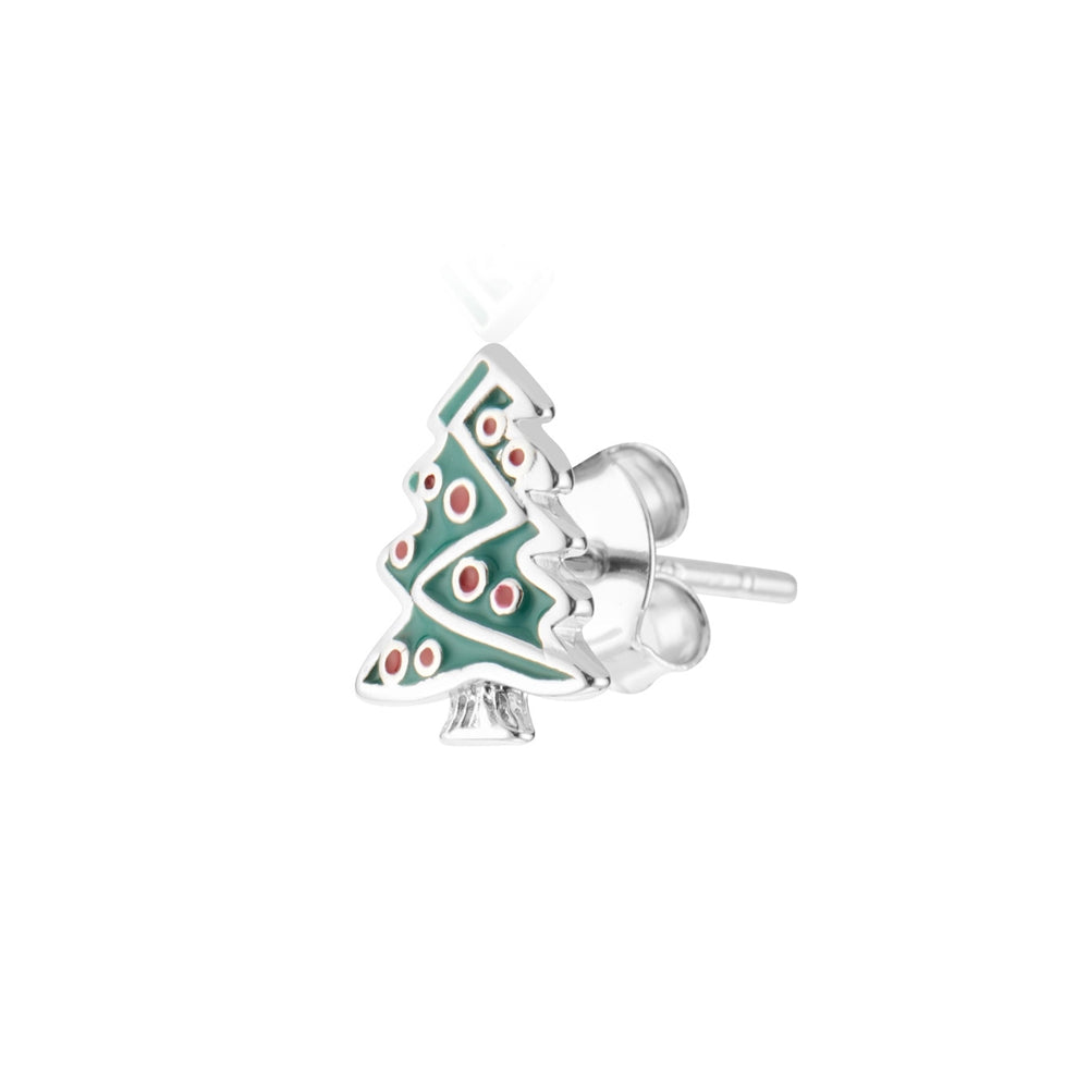 Argento Silver Christmas Tree Earrings