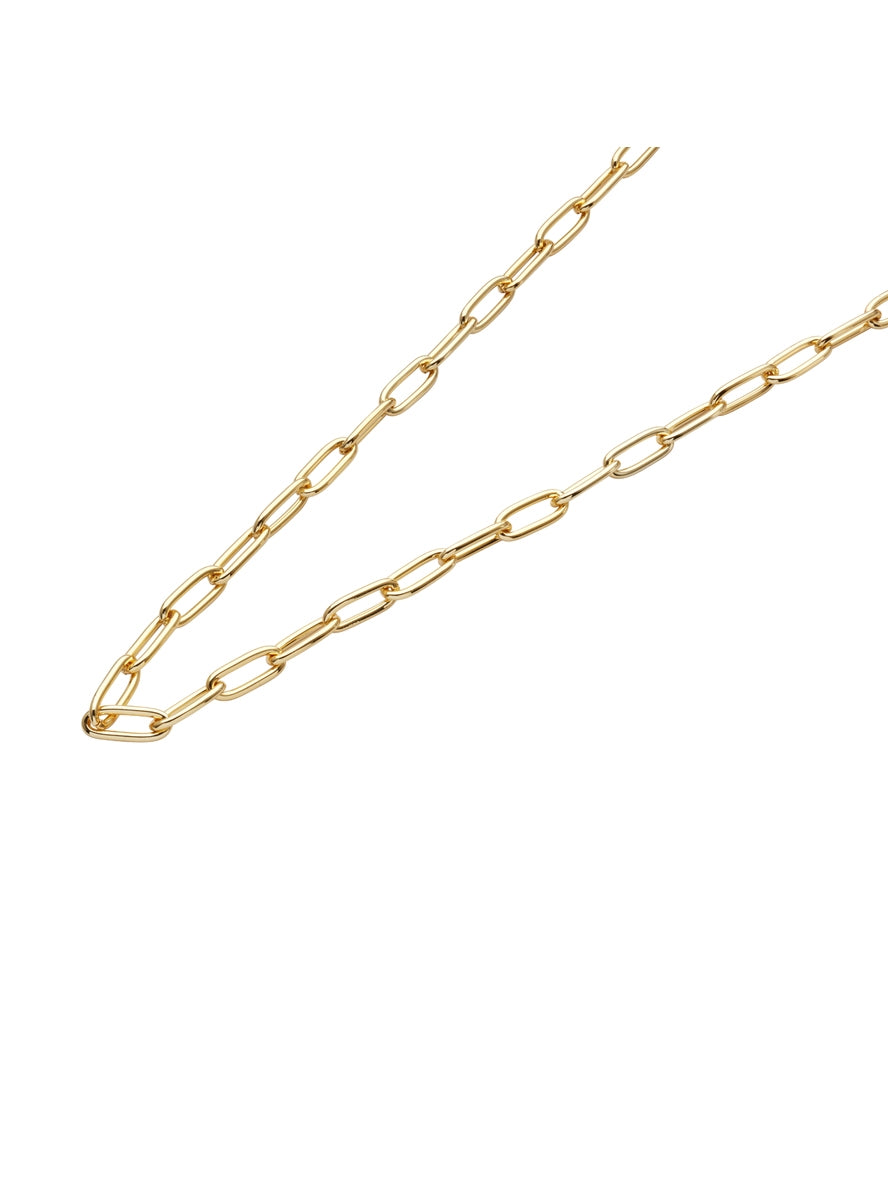 August Woods Gold Paper Clip Chain Necklace