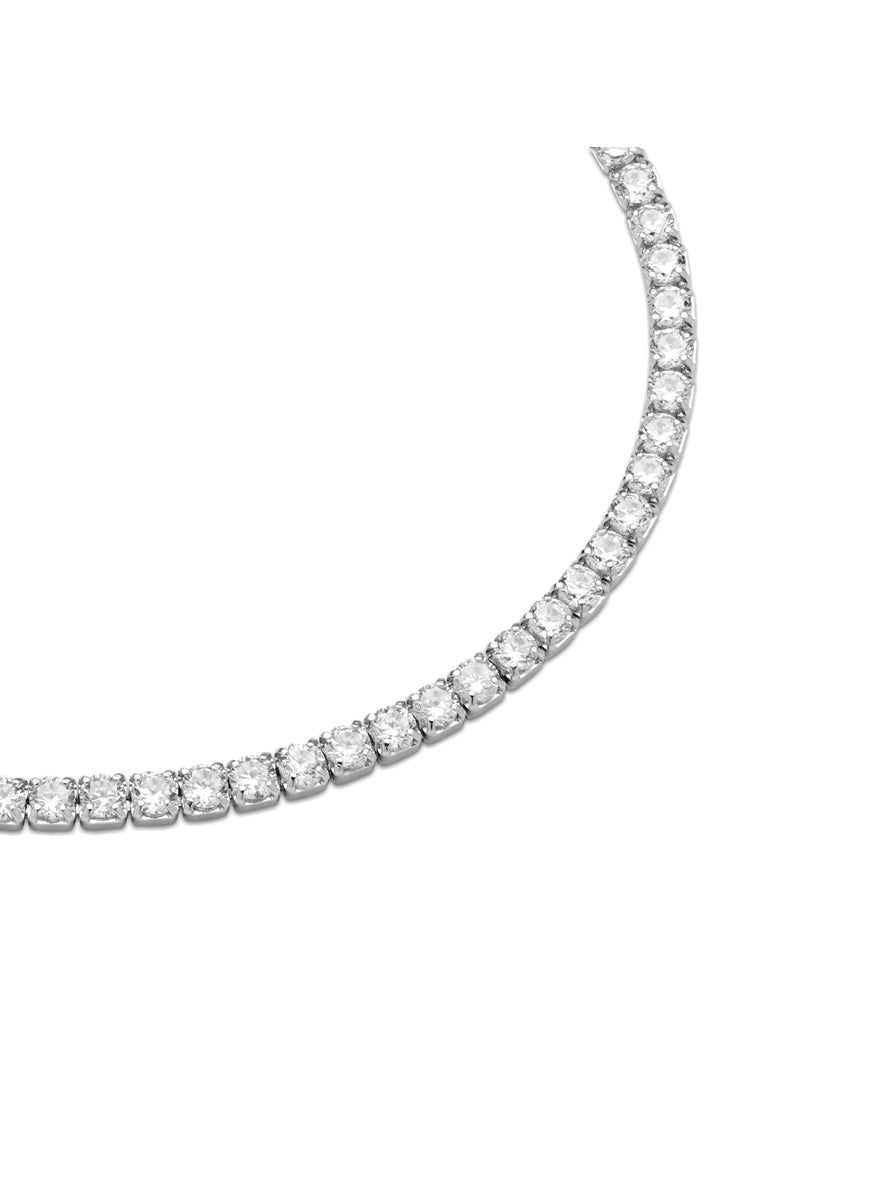 Argento Silver Cubic Zirconia Tennis Bracelet