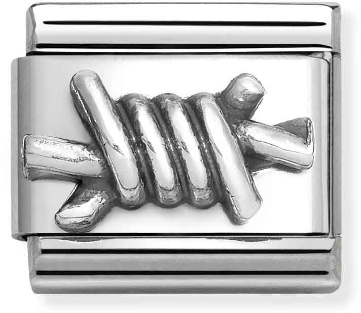 Nomination Silver 3D Barbed Wire Charm