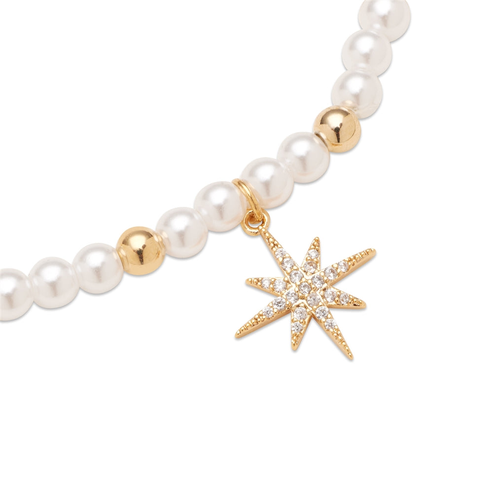 August Woods Gold Northern Lights Stretch Bracelet