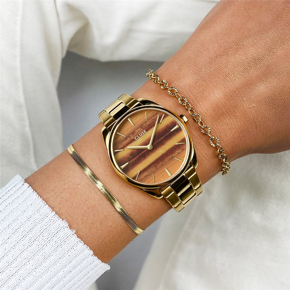 CLUSE Feroce Petit Tiger Eye Watch