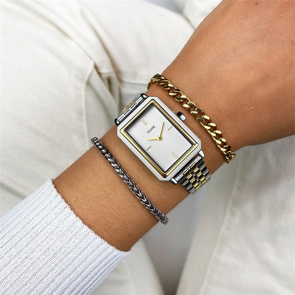 CLUSE Fluette Mixed Metal Watch