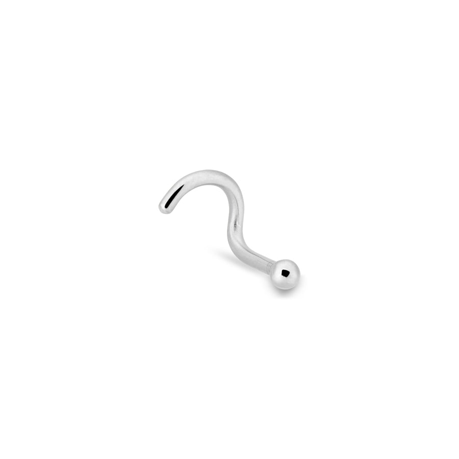 Over & Over Stainless Steel Silver Screw Ball Nose Stud