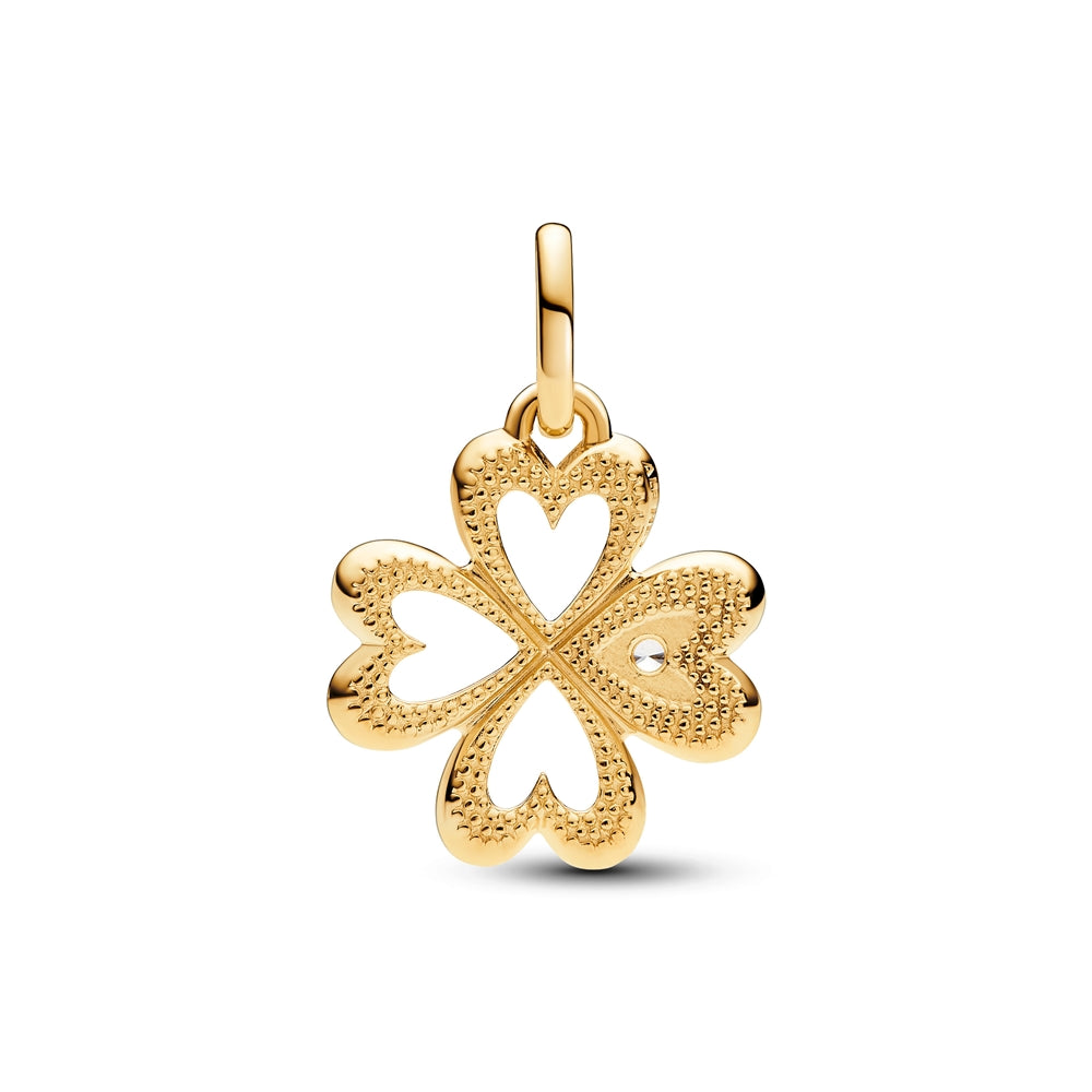 Pandora Heart Four-leaf Clover medallion Charm