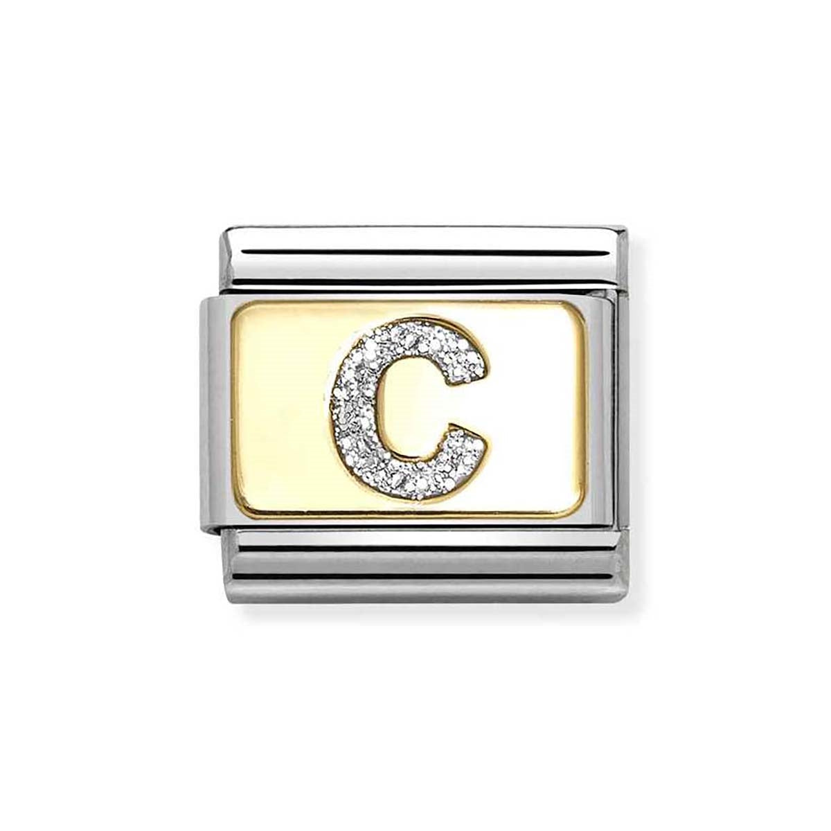 Nomination Gold Glitter C Charm